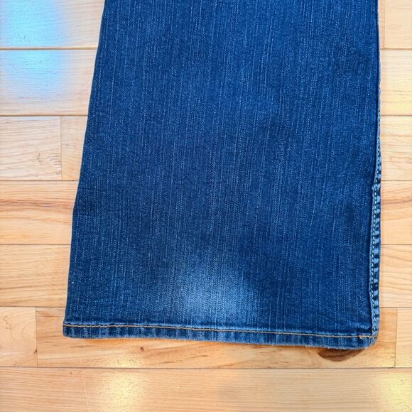 VTG Y2K Silver Jeans Belle Star Flare Low Rise Denim Jeans 31/33 Western Glove - Picture 10 of 12